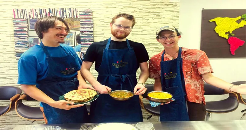 Tourists at Cooking Class, Odisha Image