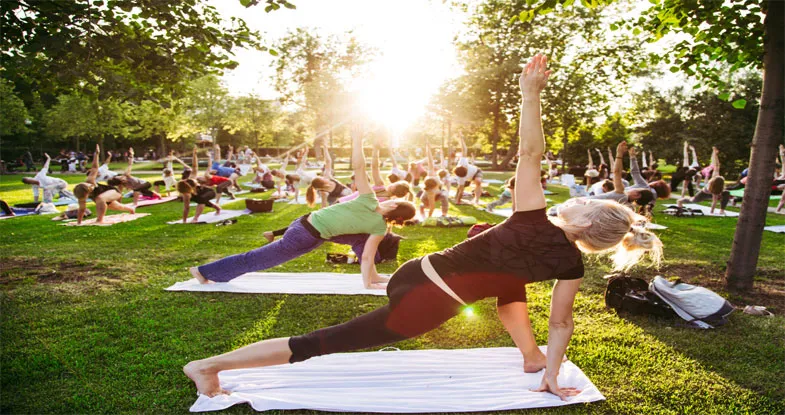 Group Yoga Class in Varanasi Training Centre Image
