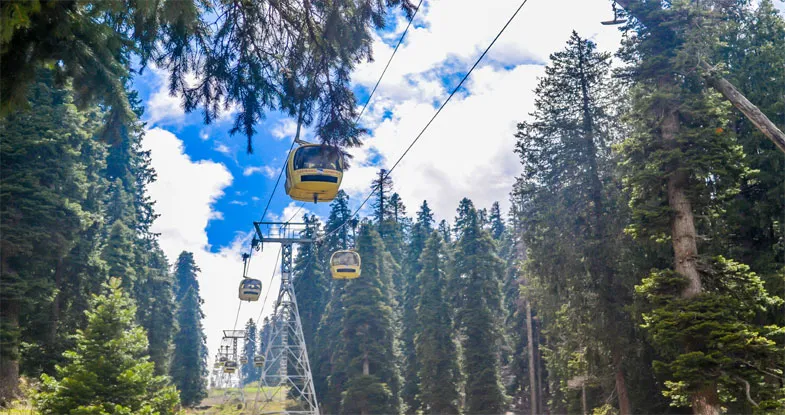 Gondola Cable Car Ride in Gulmarg Image
